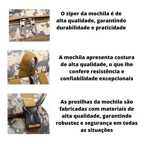Mochila Trilha e Camping 80 Litros - Cáqui
