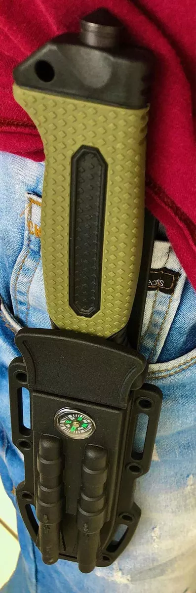 Kit de Sobrevivência Faca + Itens