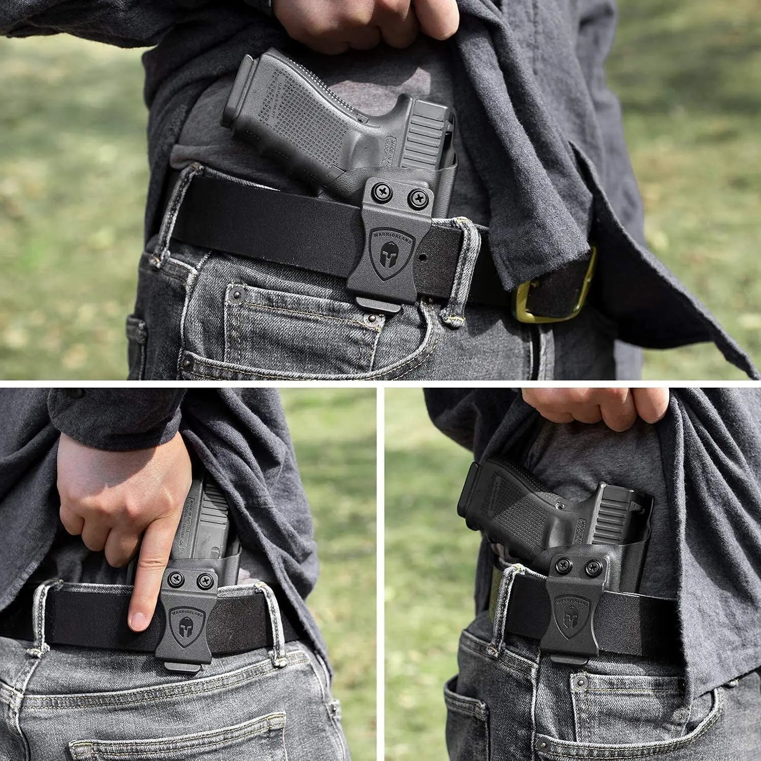 Coldre Kydex Glock G17, G19/19X, G26, G44, G45 Gen(1-5) e Glock G23 e G32 Gen(3-4)