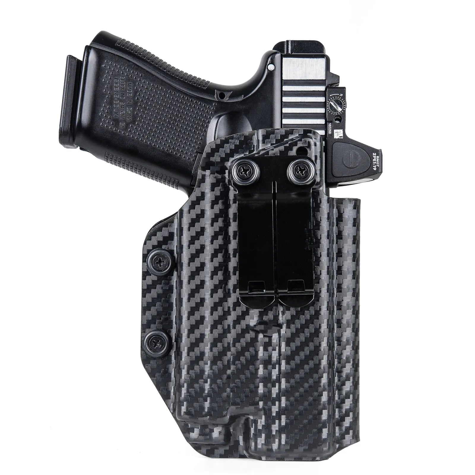 Coldres para Glock G17, G19, G19X (Gen 1-5), G44, G45, G22, G23, G31, G32 (Gen 1-4) com Olight