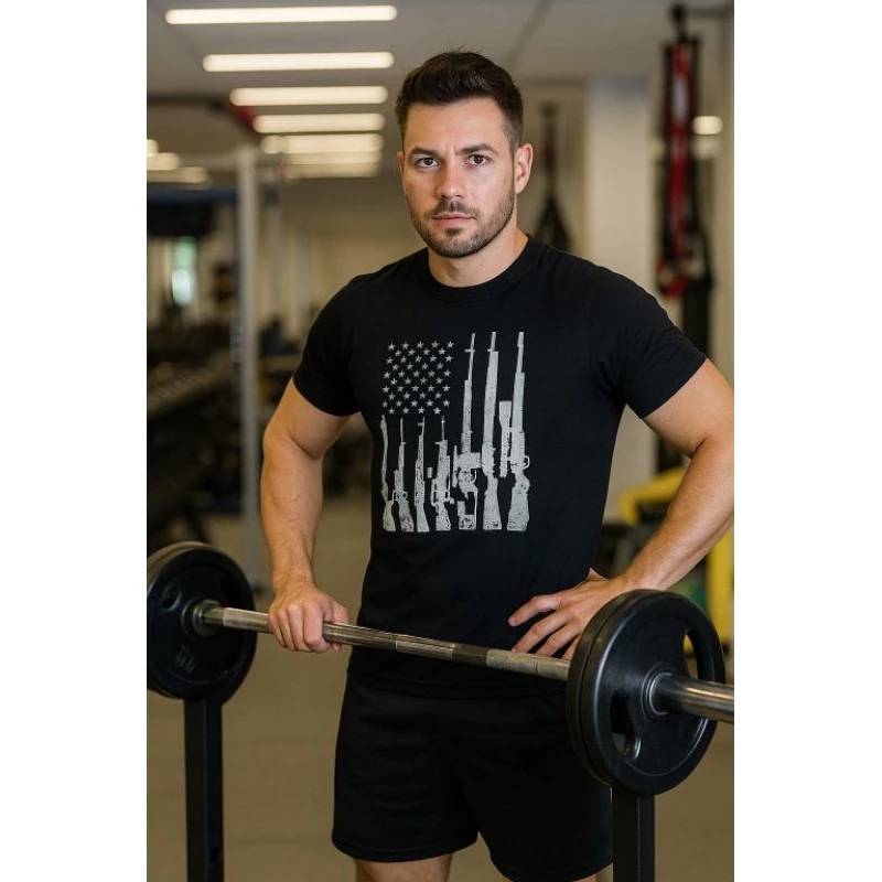 Camiseta Premium Dry Fit Bandeira USA