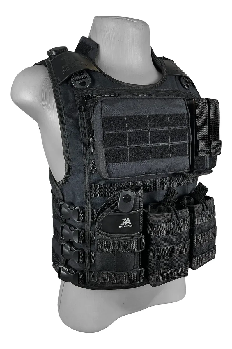 Colete Modular Iron Force® com 5 Itens Inclusos - Preto