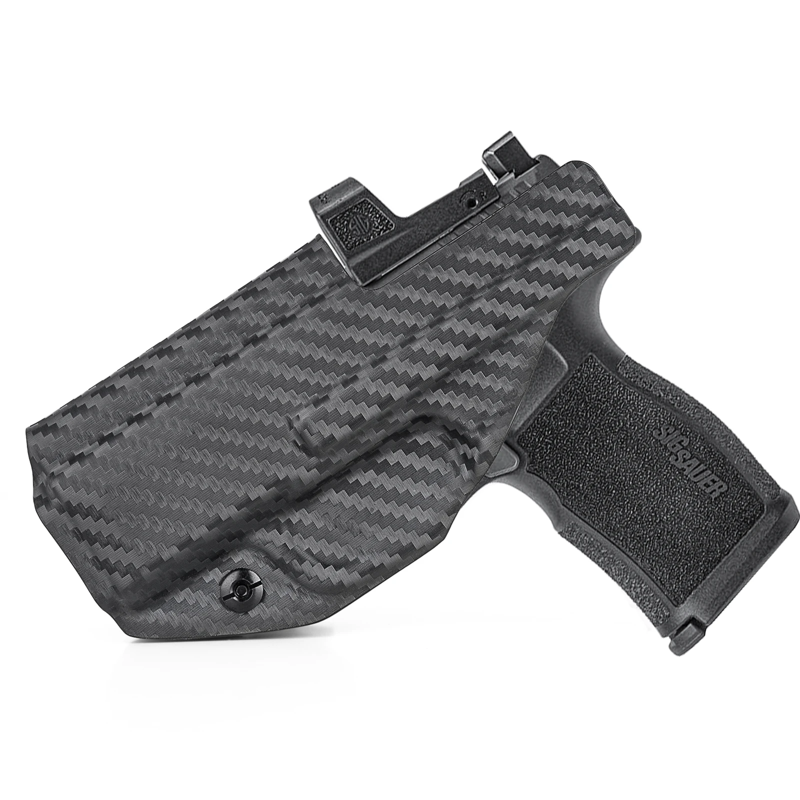 Coldre Velado d eKydex ou Fibra de Carbono para Sig Sauer P365SAS / P365X - Com Red Dot