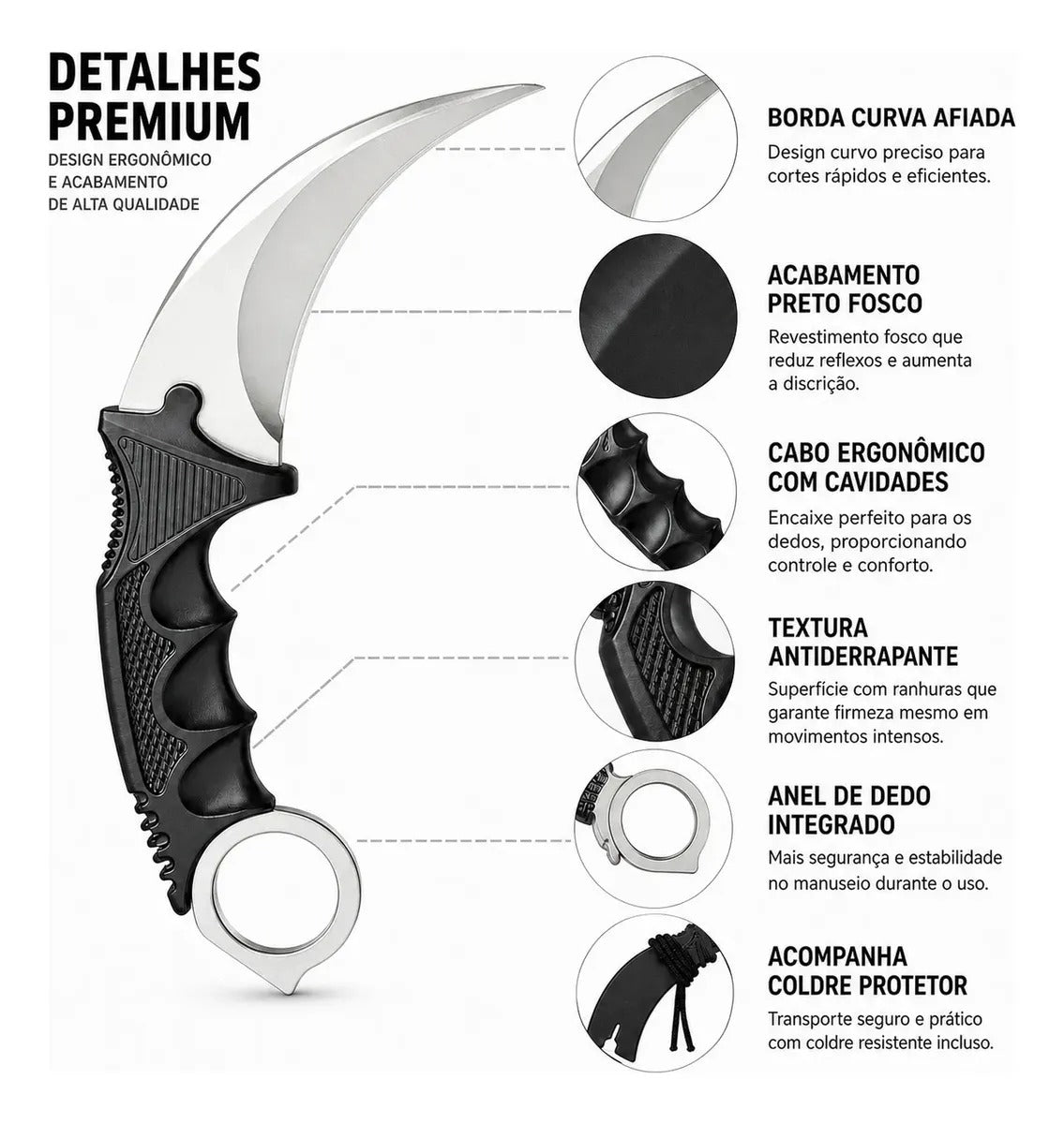 Karambit Action Silver