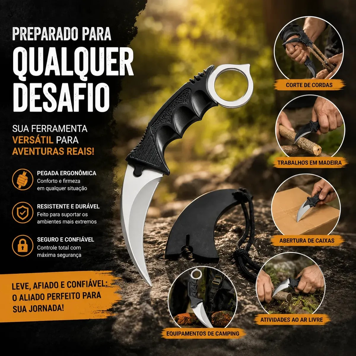Karambit Action Silver