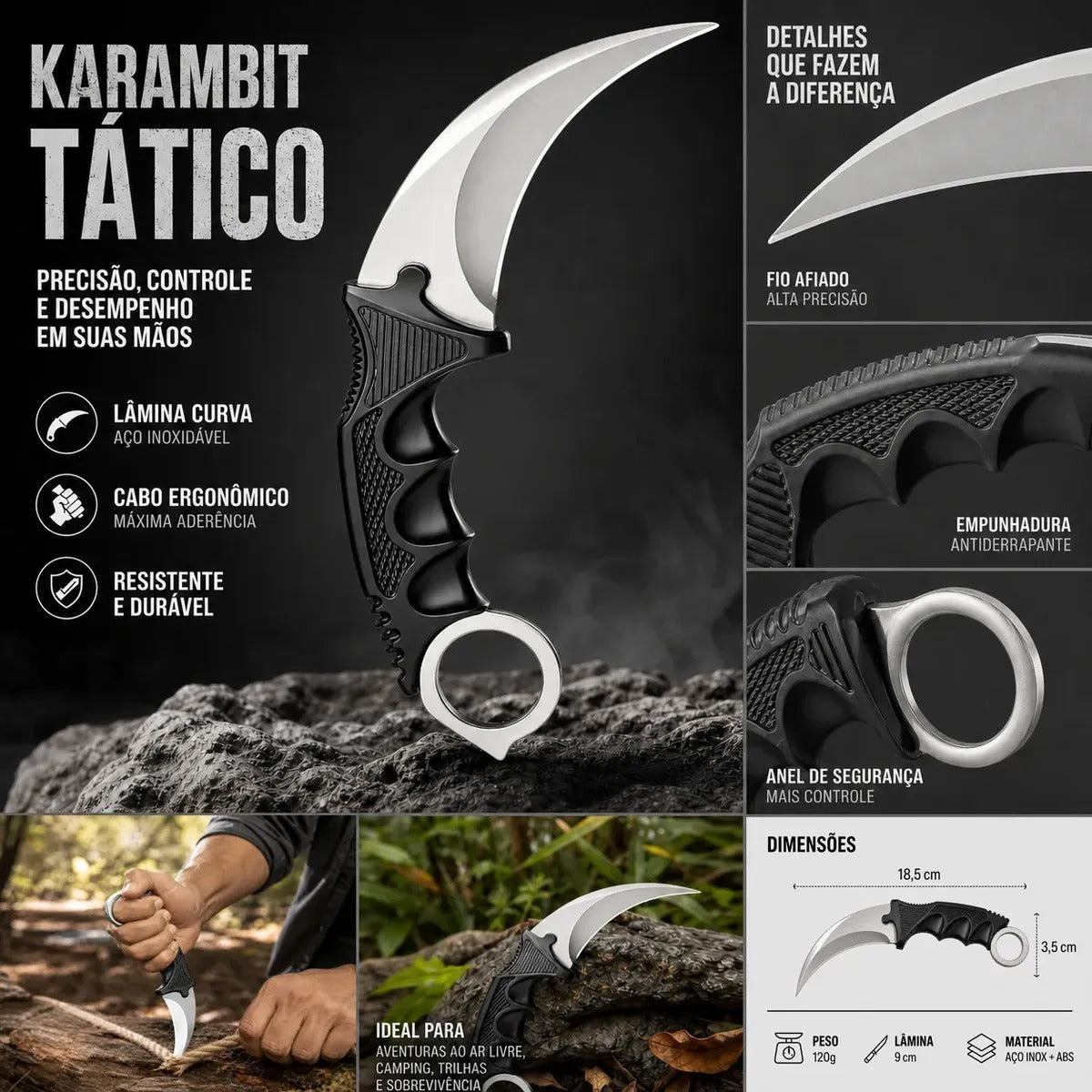 Karambit Action Silver