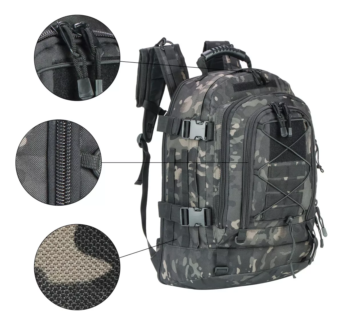 Mochila 40L > 60L Combat® - Camuflada