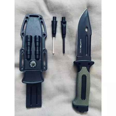 Kit de Sobrevivência Faca + Itens