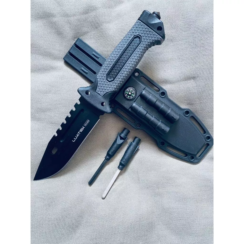 Kit de Sobrevivência Faca + Itens