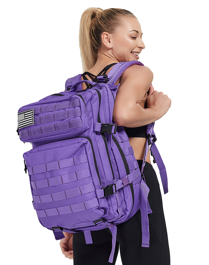 Mochila Tática Outdoor 50 Litros - Roxa