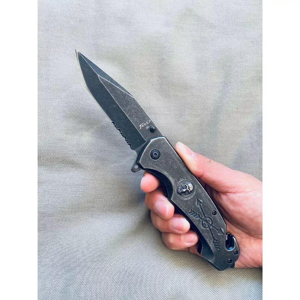 Canivete Semi-Automático em Aço Inoxidável