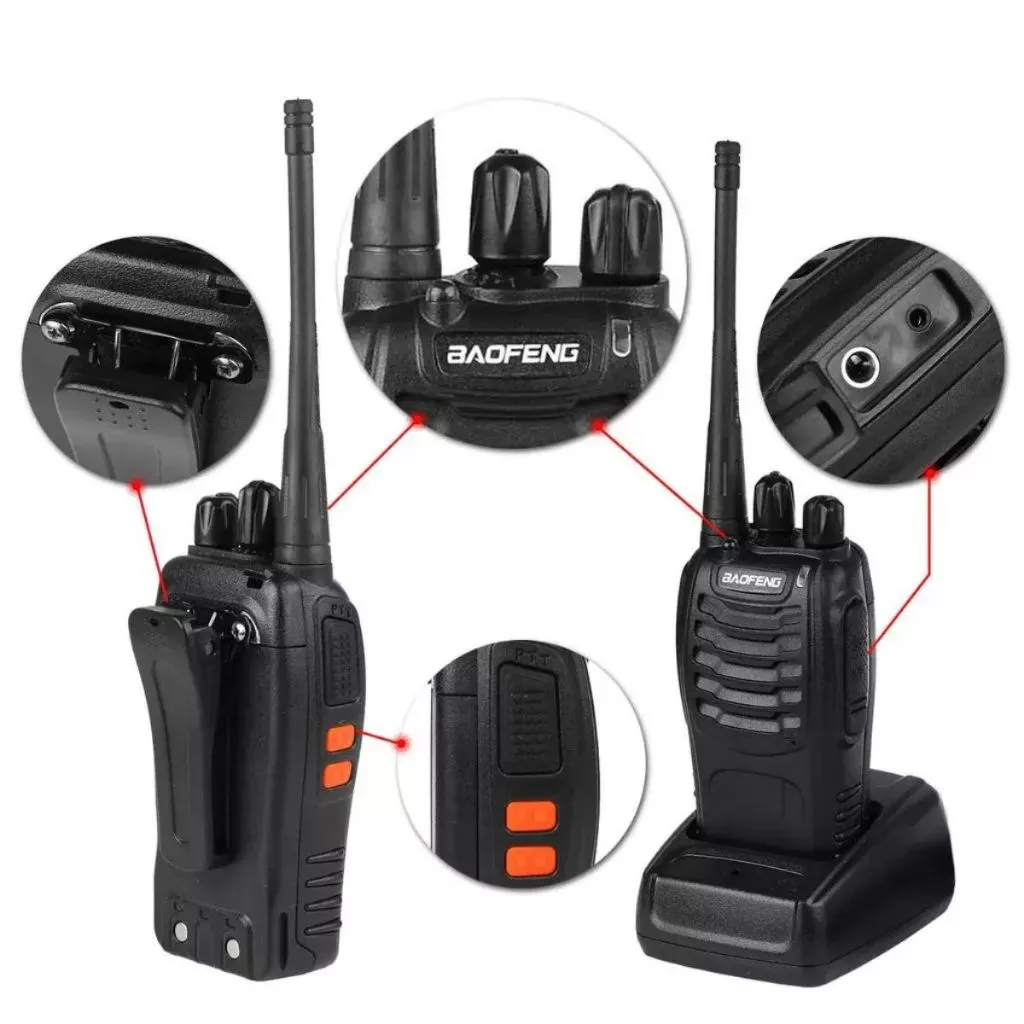 Rádio Comunicador 16 canais Baofeng® - 12Km