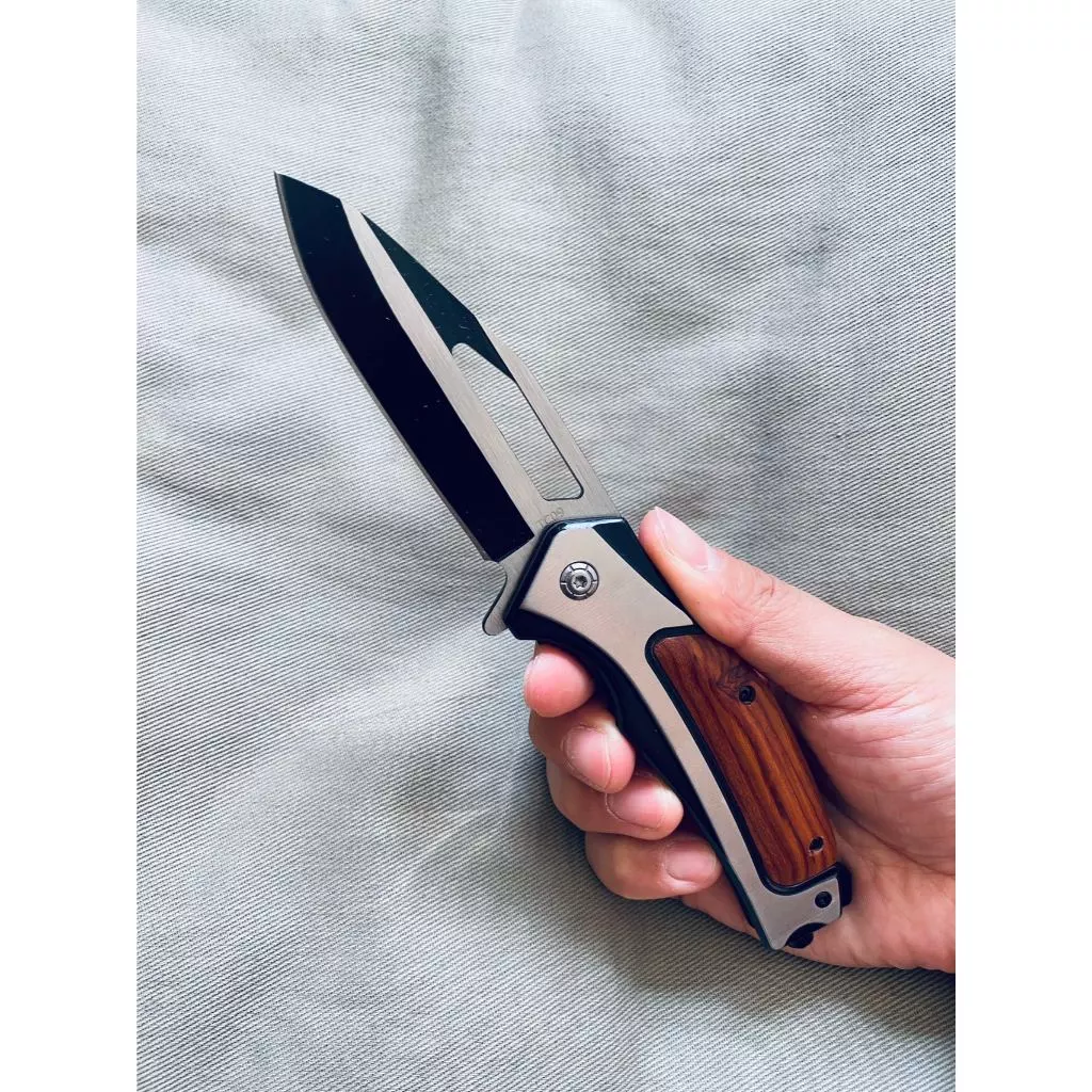 Canivete Semi-Automático em Aço Inoxidável