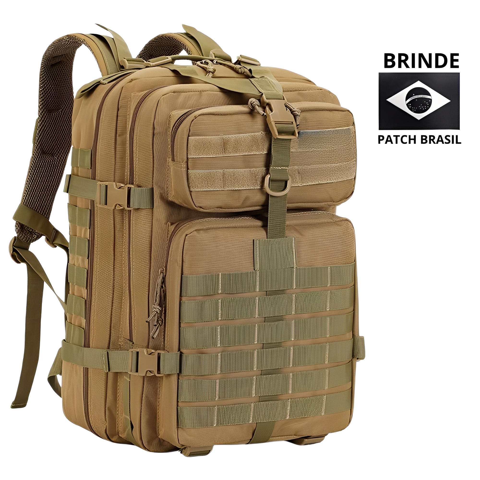 Mochila Tática 50 Litros Outdoor® - Cáqui