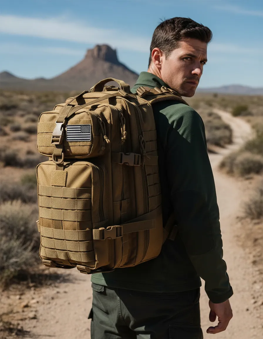 Mochila Tática 50 Litros Outdoor® - Cáqui