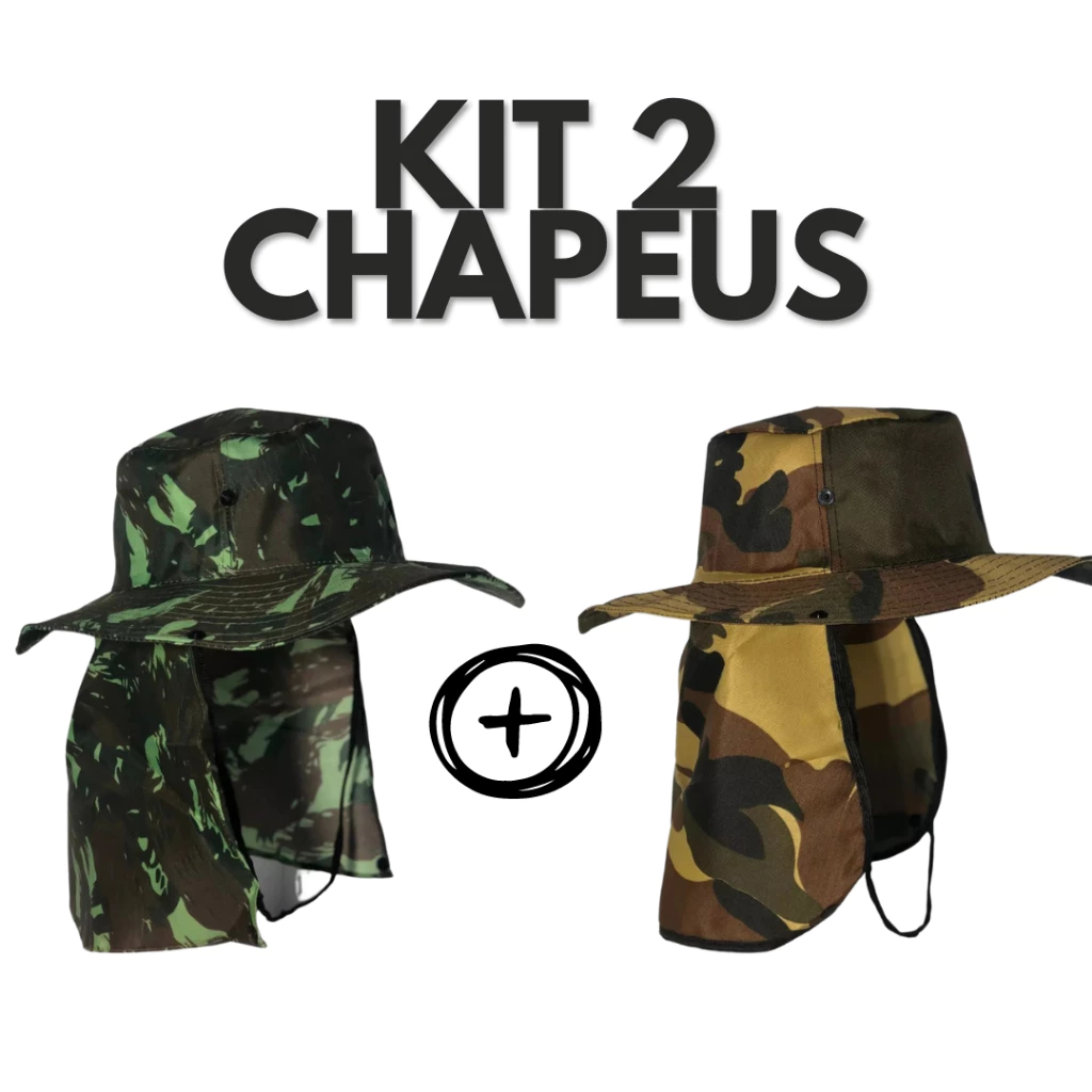 Kit 2 Chapéus Camping