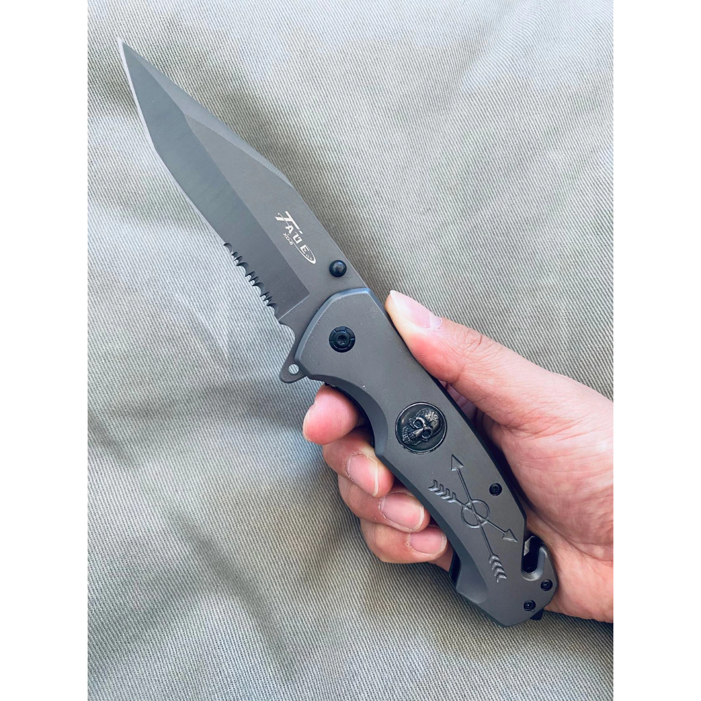 Canivete Semi-Automático em Aço Inoxidável