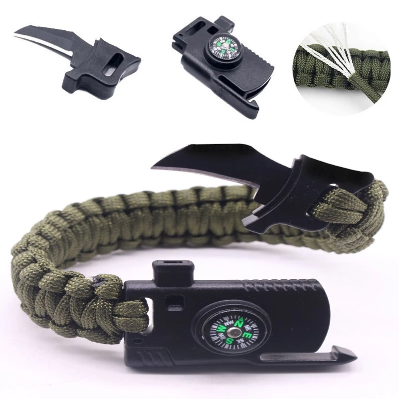 Pulseira Militar Paracord de Sobrevivência
