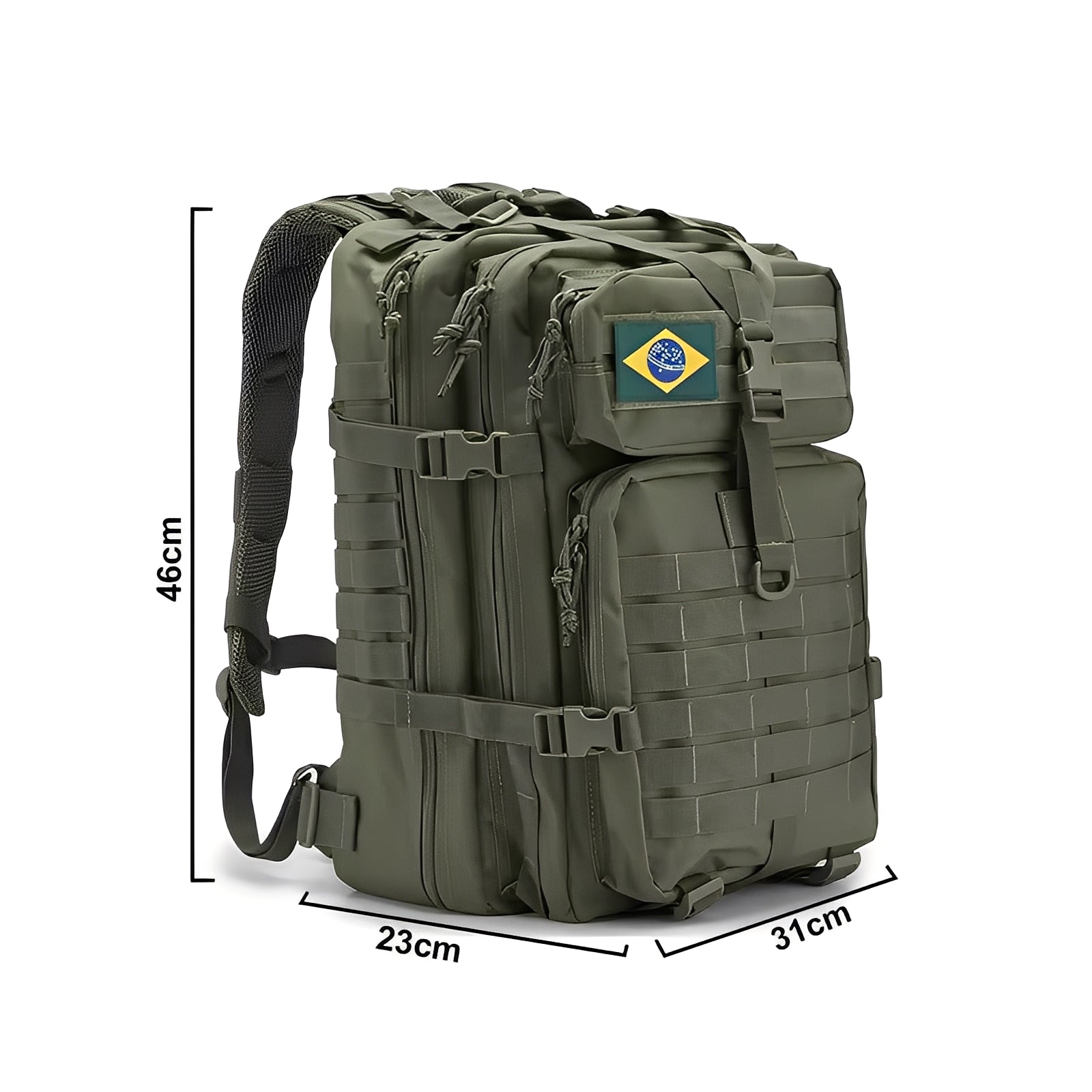 Mochila Tática 50 Litros Outdoor® - Verde Oliva