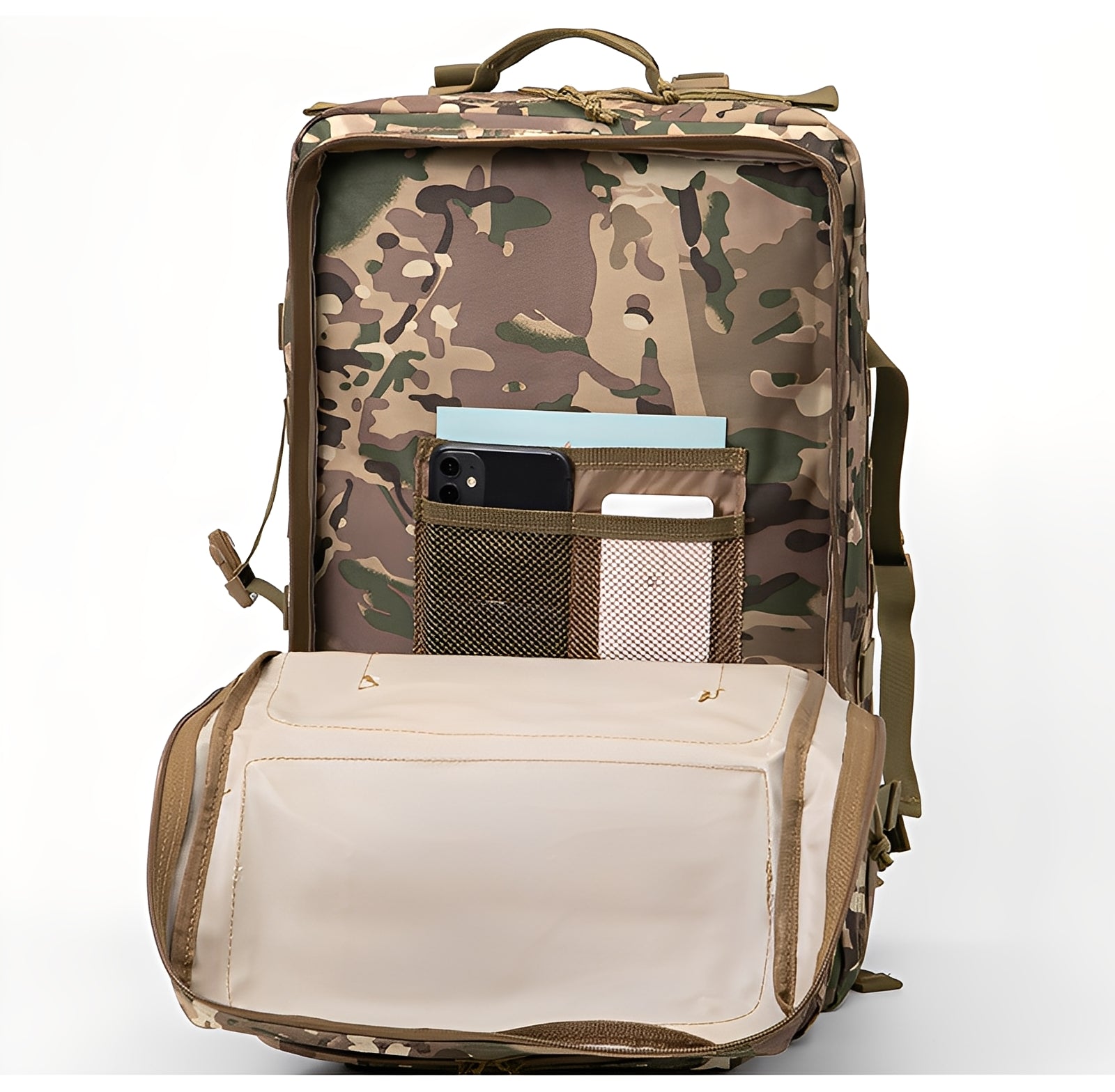 Mochila Tática 50 Litros Outdoor® - Camuflada