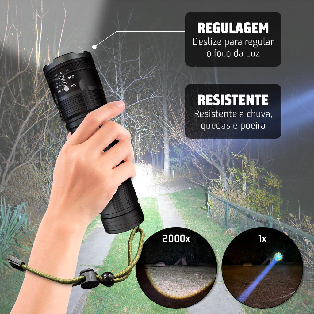 Lanterna Tactical Super Led