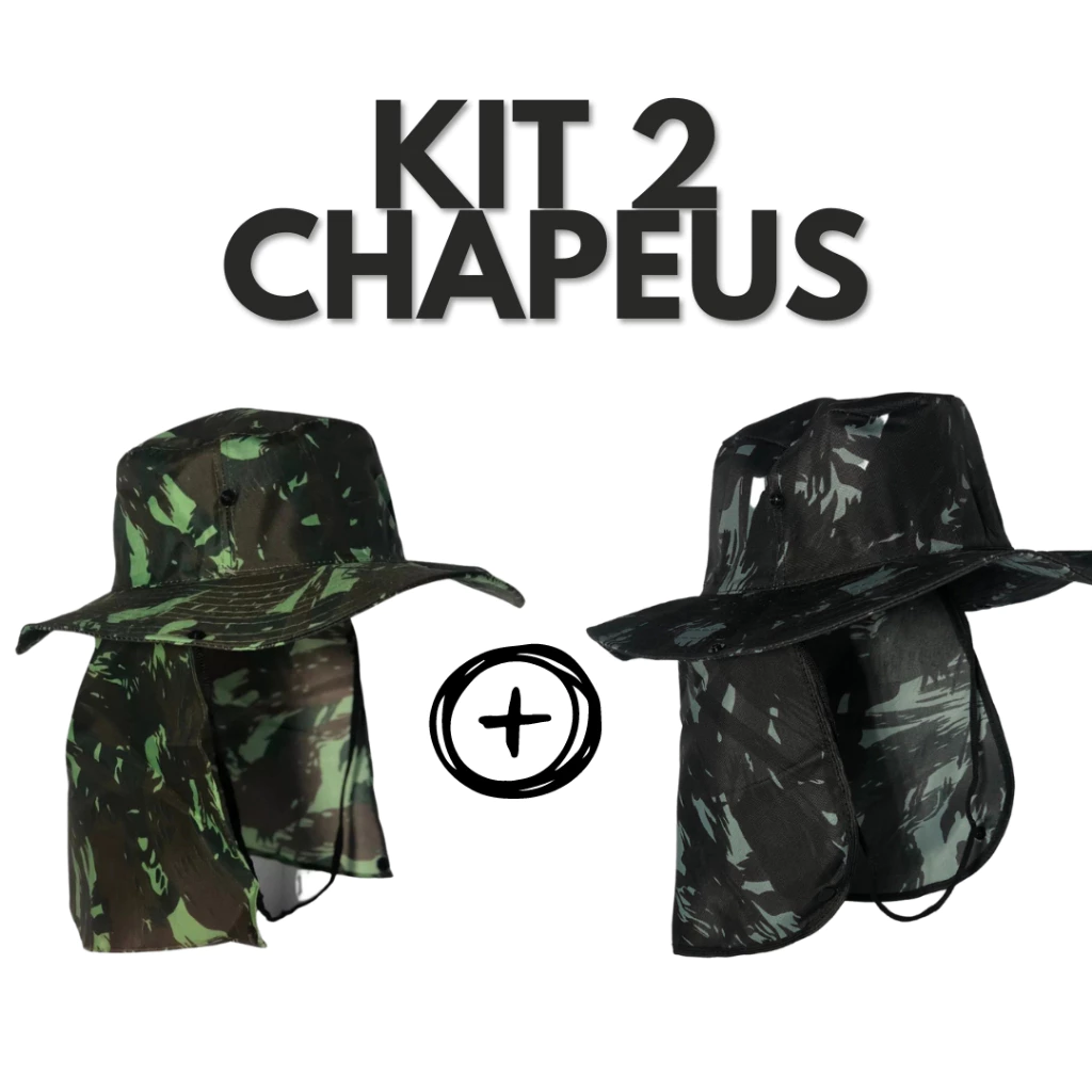 Kit 2 Chapéus Camping