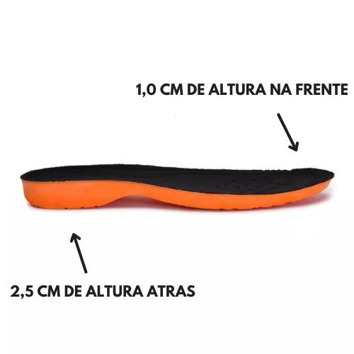 Kit com 2 Pares de Palmilhas Ortopédicas de Gel P.U