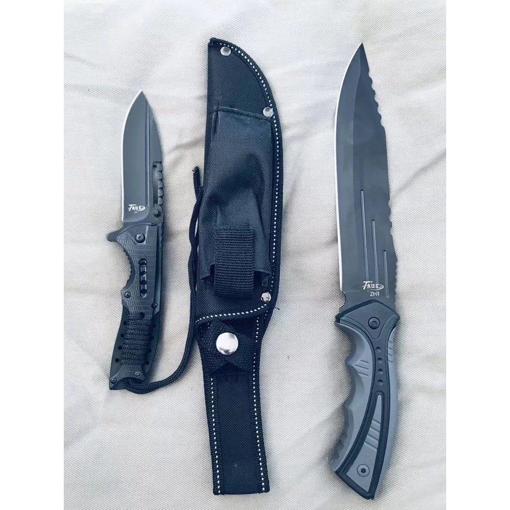 Faca de Pesca + Canivete Dobrável