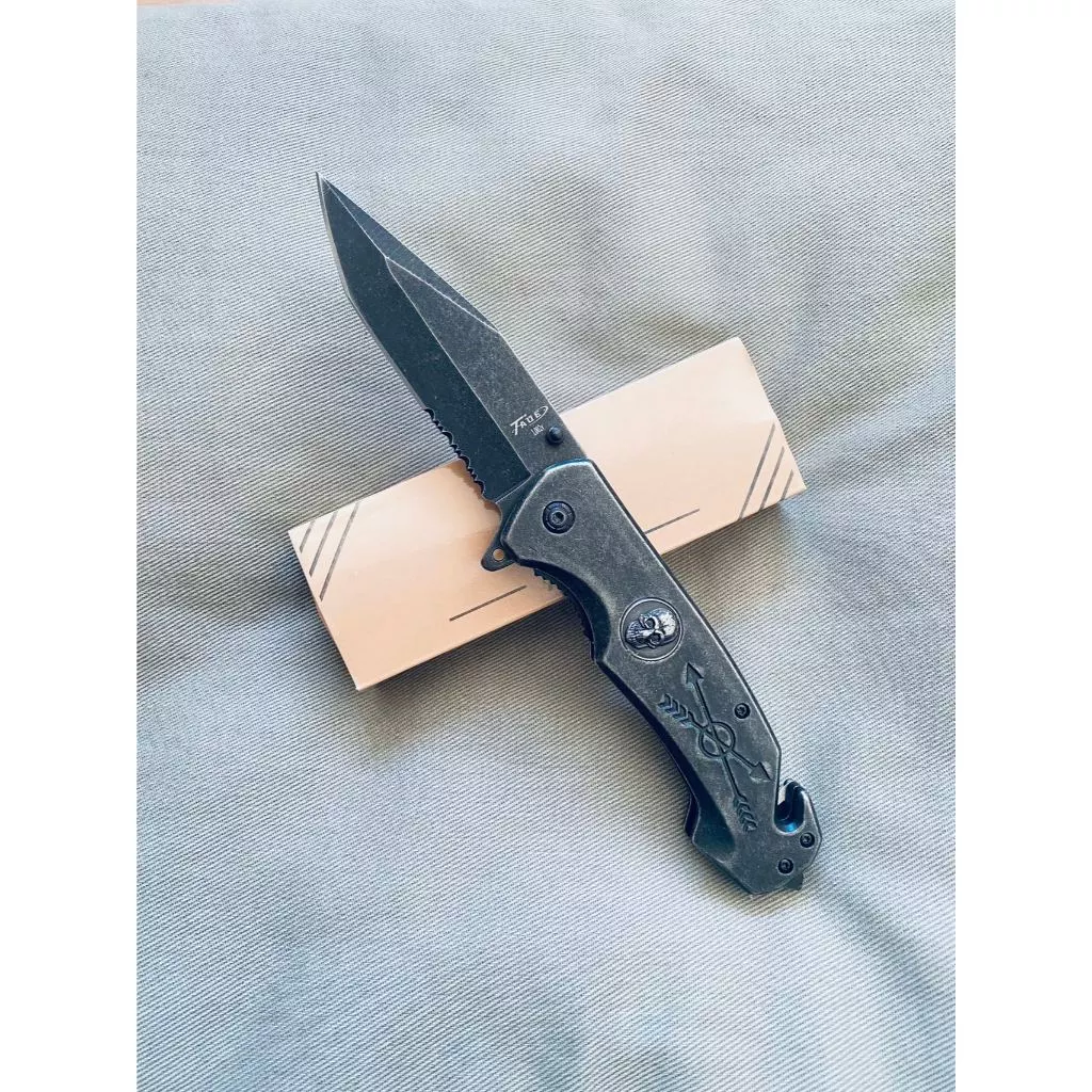 Canivete Semi-Automático em Aço Inoxidável