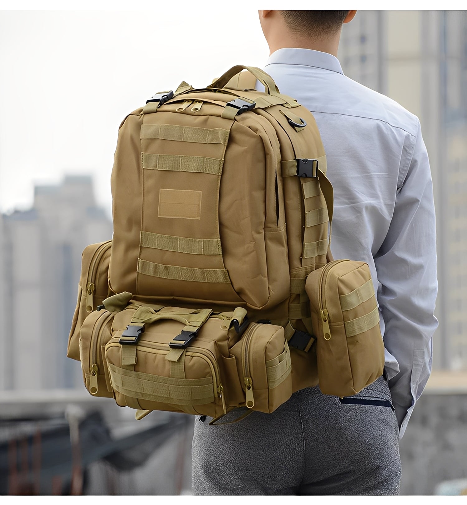Mochila Militar Armor 65 Litros - Cáqui
