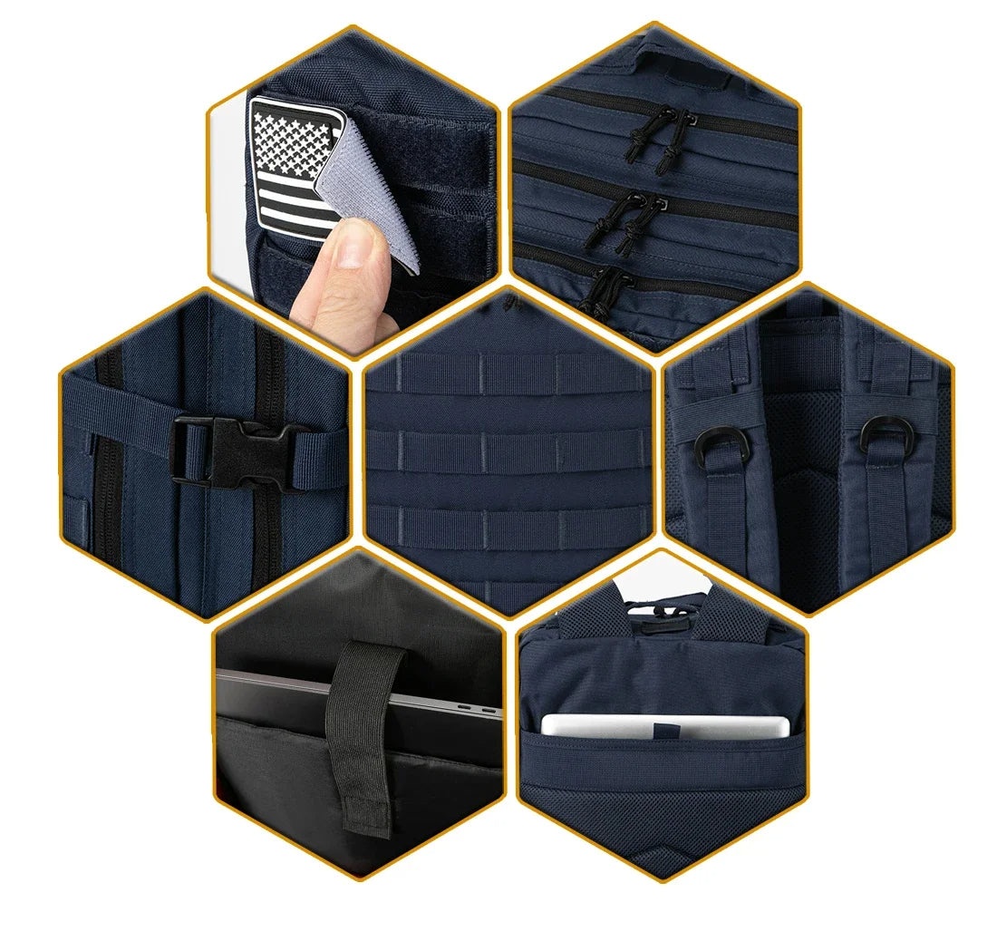 Mochila Tática 50 Litros Outdoor® - Azul