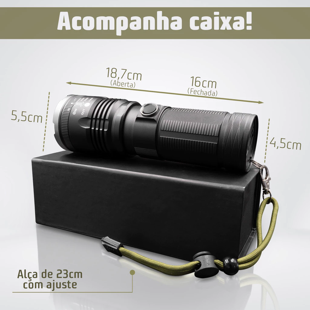 Lanterna Tactical Super Led