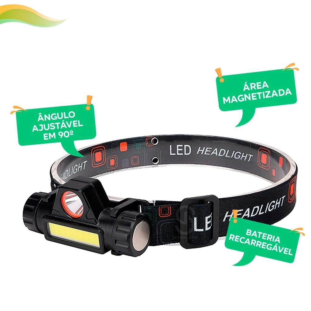 Lanterna de Cabeça LED Profissional