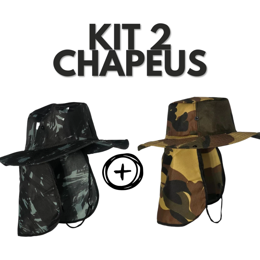 Kit 2 Chapéus Camping