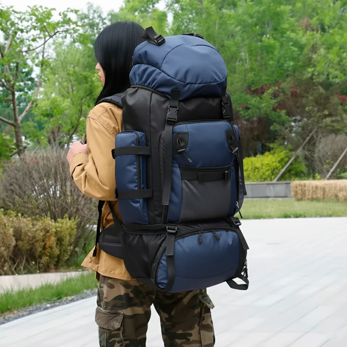 Mochila Cargueira Mountain® 90L - Azul