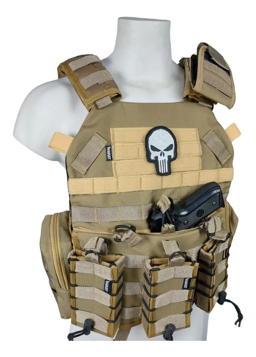 Colete Modular Plate Carrier WWART - Cáqui