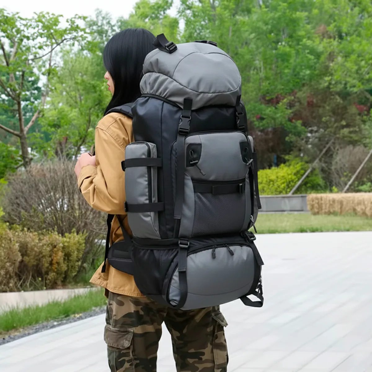 Mochila Cargueira Mountain 90L - Cinza