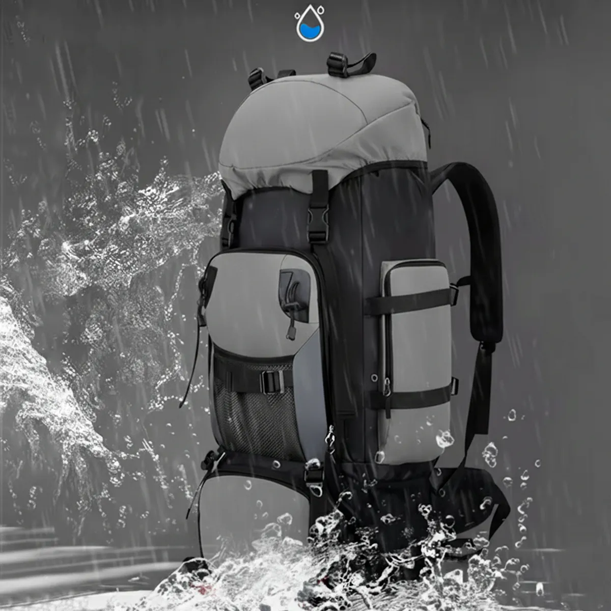 Mochila Cargueira Mountain 90L - Cinza