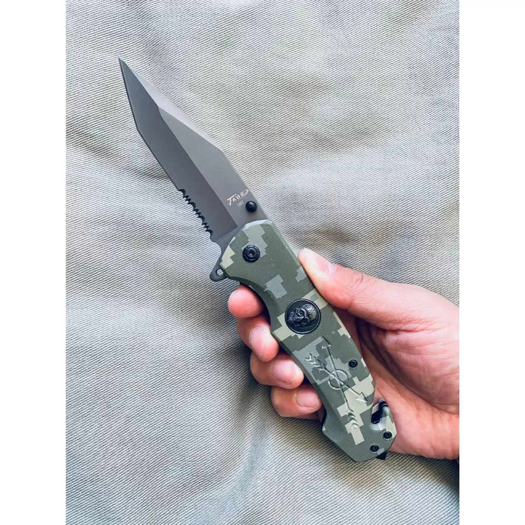 Canivete Semi-Automático em Aço Inoxidável