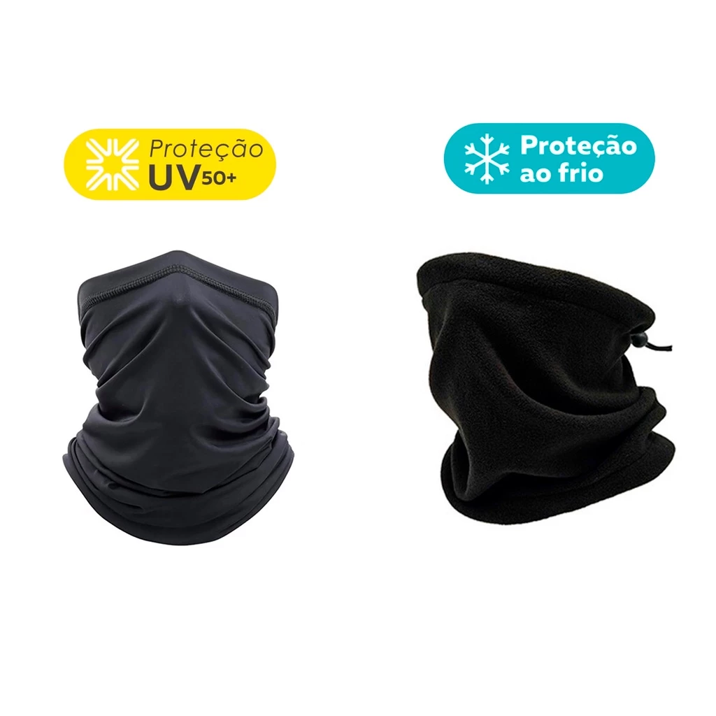 Kit com 2 Gola Alta - Proteção UV 50+