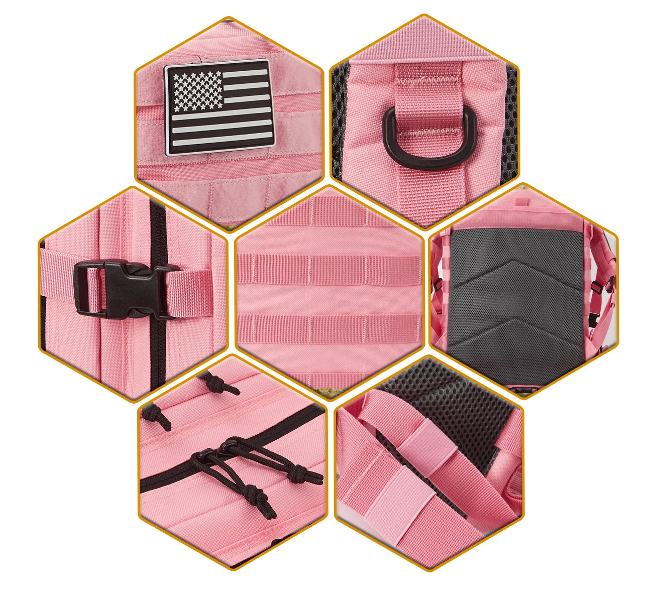 Mochila Tática Outdoor 50 Litros - Rosa