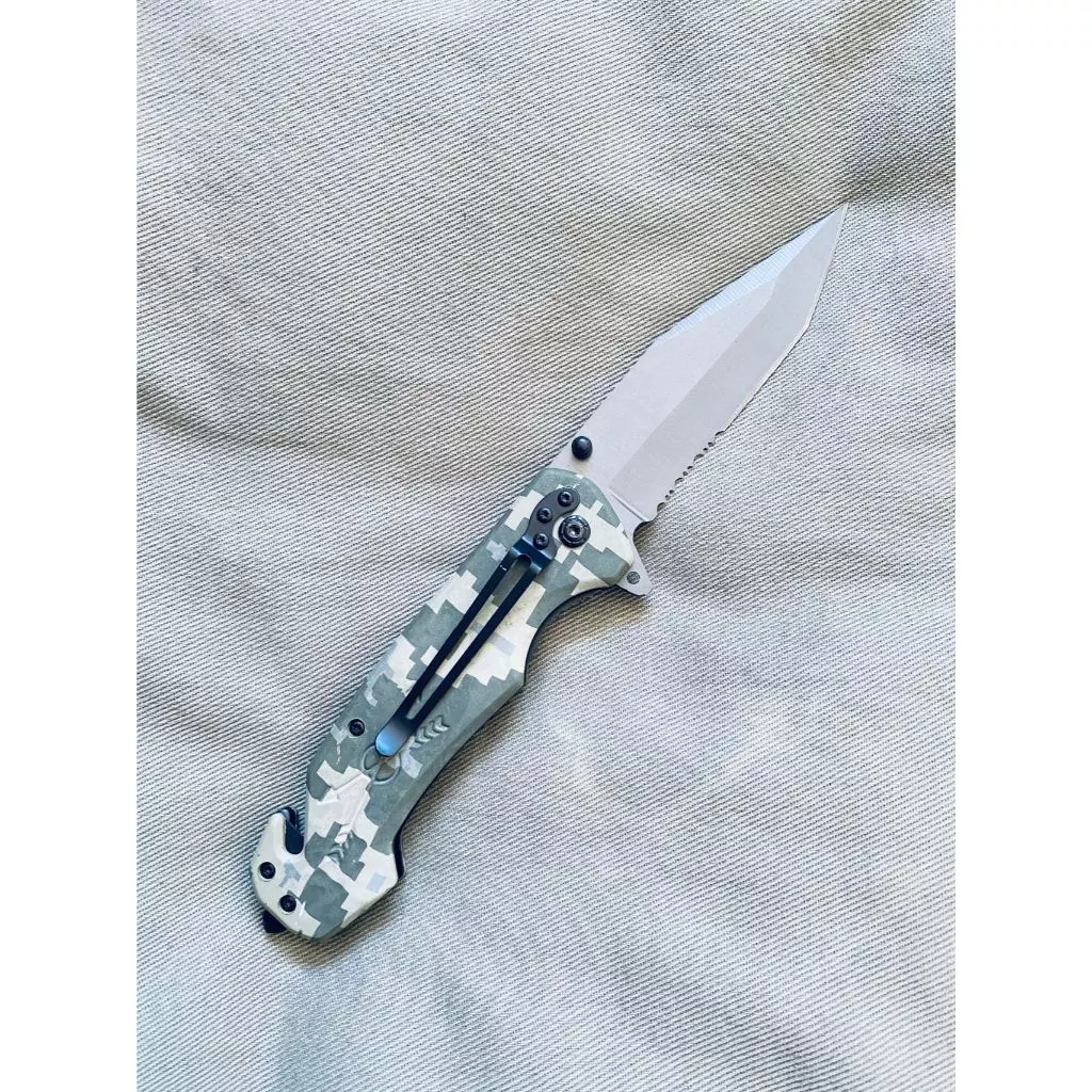 Canivete Semi-Automático em Aço Inoxidável