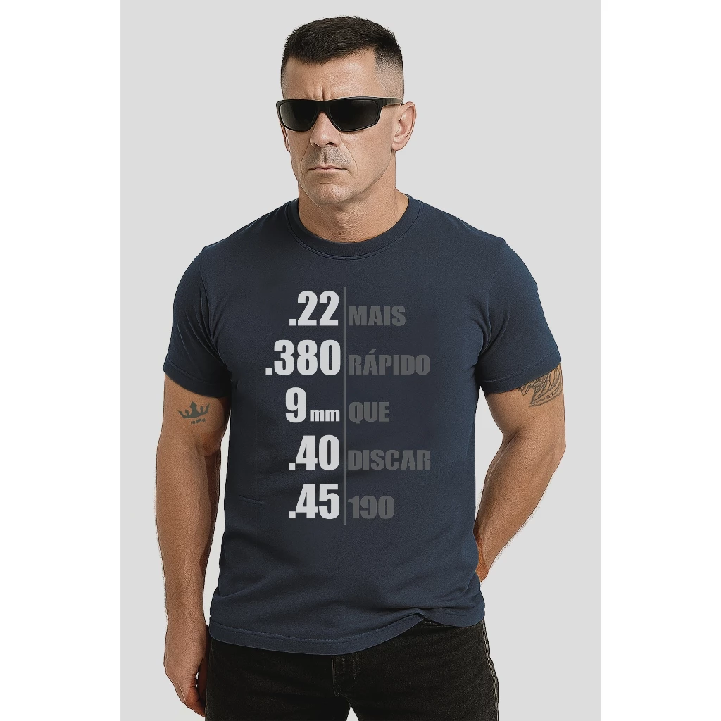 Camiseta Calibres – 100% Algodão Premium