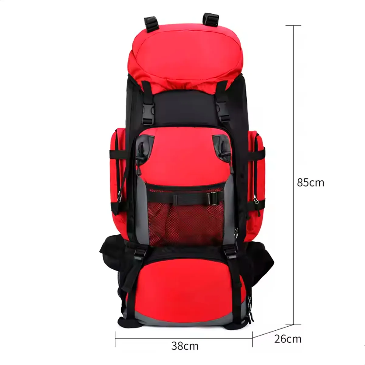 Mochila Cargueira Mountain® 90L - Vermelha