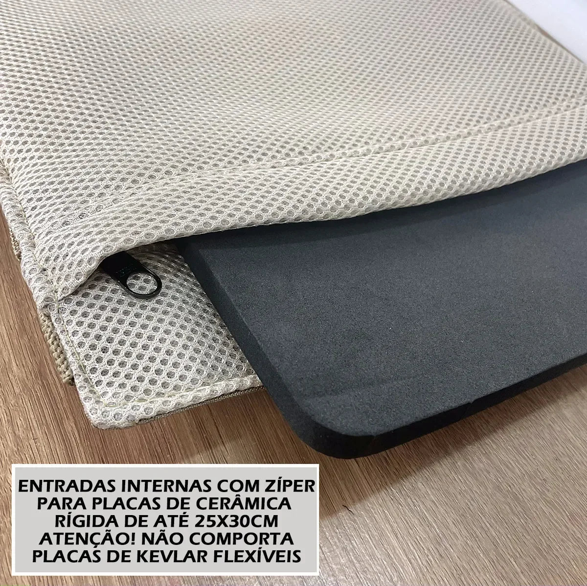 Capa de Colete Plate Carrier - Cáqui