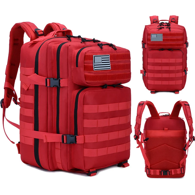 Mochila Tática 50 Litros Outdoor® - Vermelha