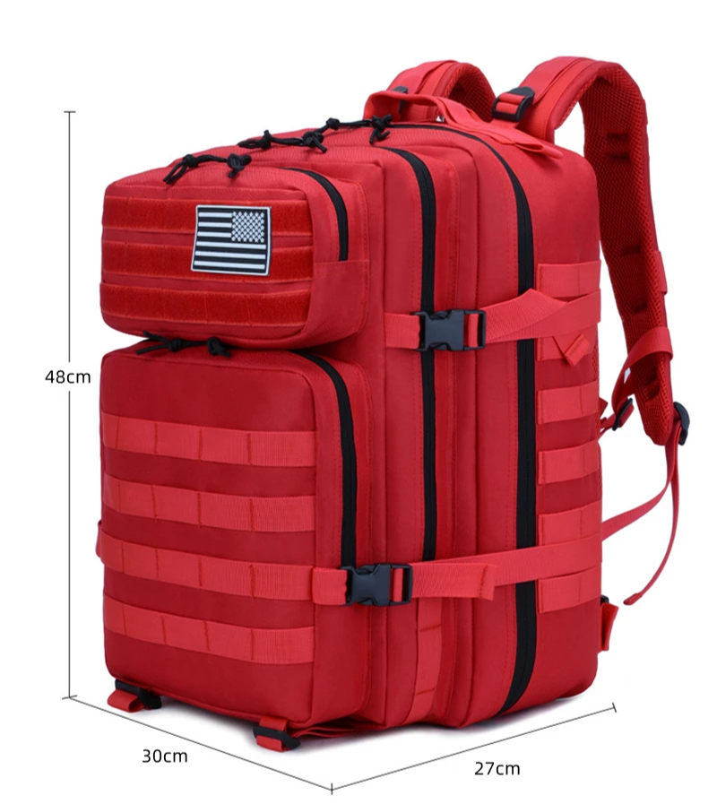 Mochila Tática 50 Litros Outdoor® - Vermelha
