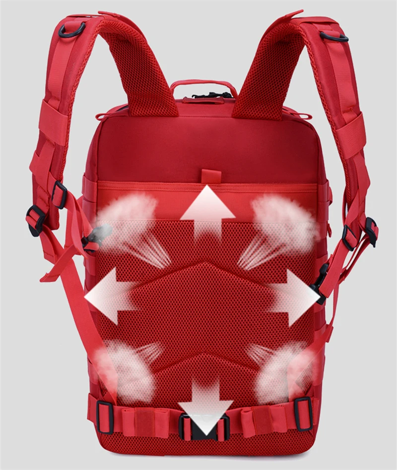 Mochila Tática Outdoor 50 Litros - Vermelha