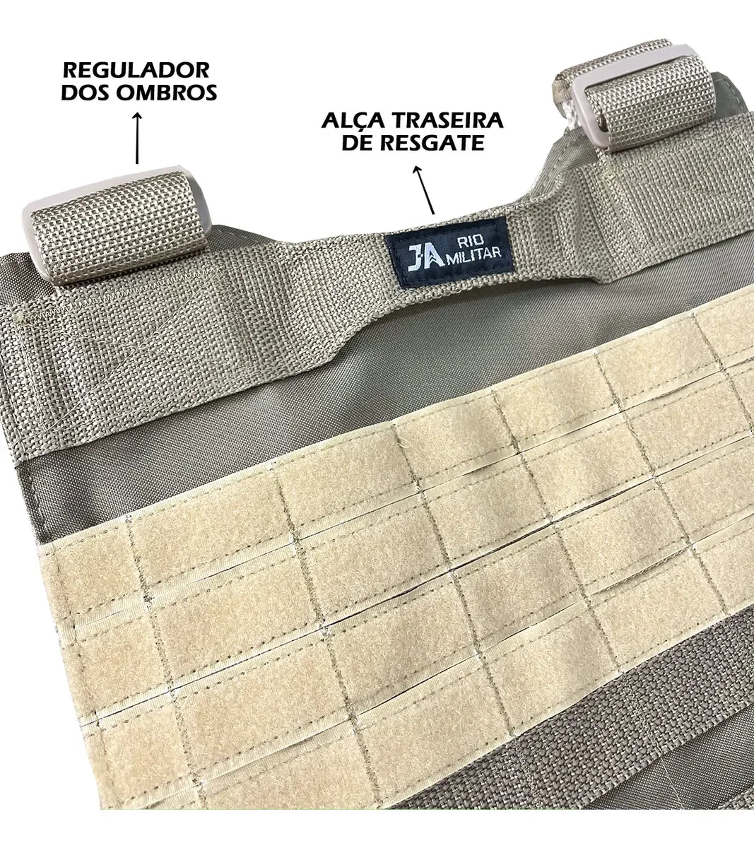 Capa de Colete Plate Carrier - Cáqui