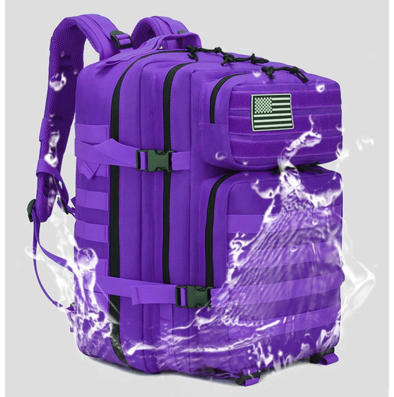 Mochila Tática Outdoor 50 Litros - Roxa